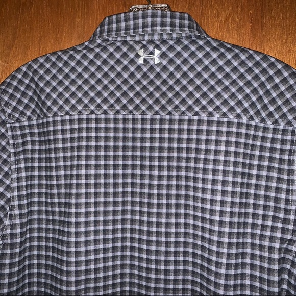 Men’s Small (S) UNDER ARMOUR ColdGear THREADBORNE Black Gray Insulated Shirt NEW - Picture 9 of 15
